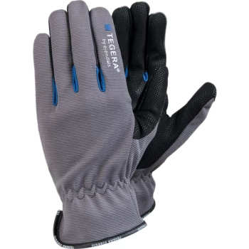 Image of 414 Tegera Palm-side Coated Grey/Black Gloves - Size 11