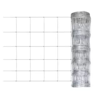 Image of Vidaxl Garden Fence Galvanised Steel 50X1.6 M Silver