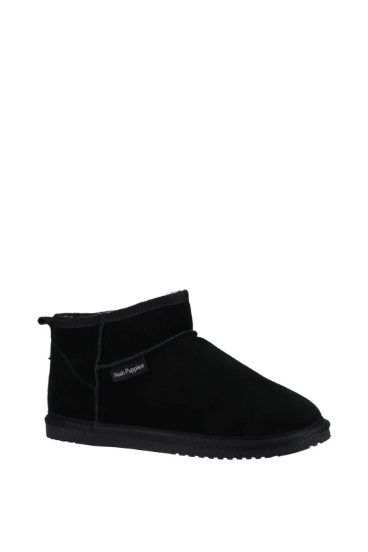Image of Hush Puppies Womens 'Ashanti' Classic Slippers in Black Size: 3 Black Female 3
