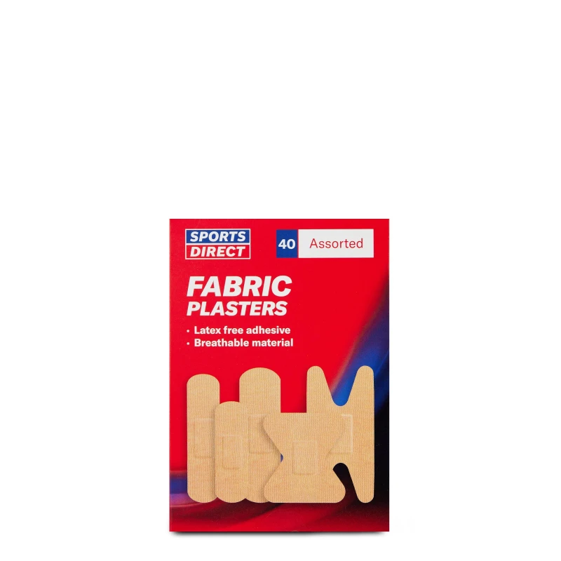 Image of Sports Direct 40 Pack Fabric Plasters Multi unisex One Size