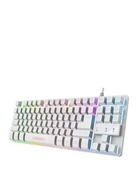 Image of Trust Trust GXT 833W Thado keyboard USB QWERTY UK English White 24741