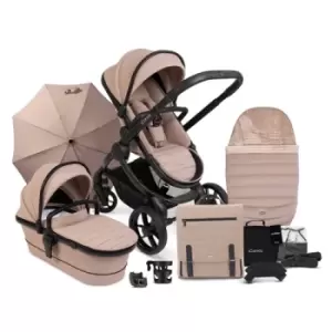 Image of iCandy Peach 7 Combo Black Pushchair Complete Bundle, Cookie