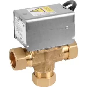 image of Honeywell Home 3 Port Mid Position Valve 28mm