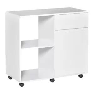 Image of Outsunny Black Trolley Charcoal BBQ Barrell Garden & Outdoor