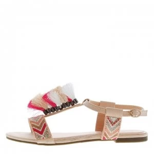 image of SoulCal Tassle Ladies Sandals - Pink