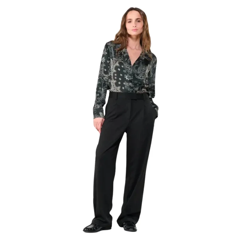 Image of Le Temps des cerises Womens trousers Le Temps des cerises Igor Noir Female XS