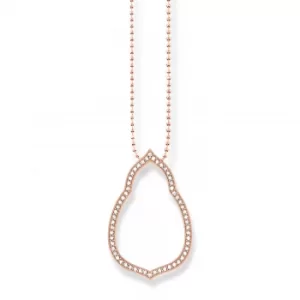 image of THOMAS SABO Rose Gold Plated Open Cubic Zirconia Pendant...