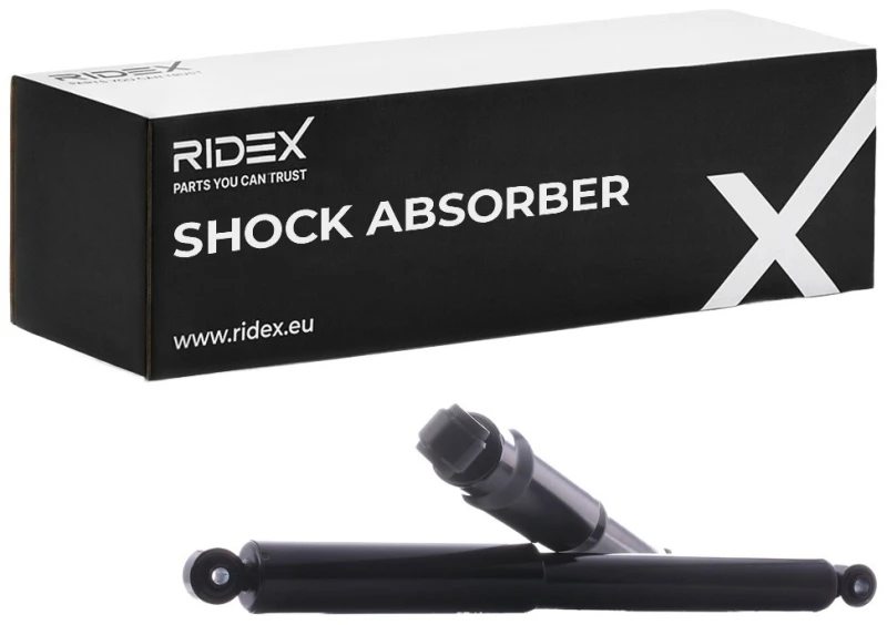 Image of RIDEX 854S2217 Shock absorber Rear Axle Left, Gas Pressure, Monotube, Telescopic Shock Absorber, Bottom eye Shock Absorber (854)