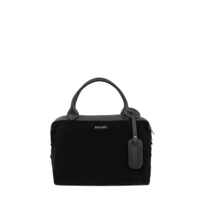 Image of Ryłko Leather tote bag For Her Ryłko Noir Female TU