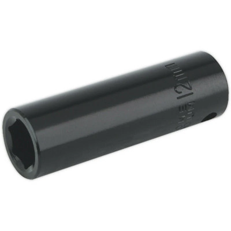 Image of Loops 12mm Forged Deep Impact Socket - 3/8 Inch Sq Drive Chrome Vanadium Wrench Socket Multi