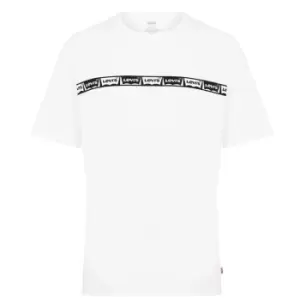 Levis Levis Relaxed Taped T-Shirt Mens - White