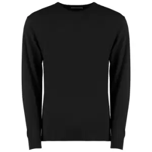 Image of Kustom Kit Mens Arundel Crew Neck Sweater (3XL) (Black)