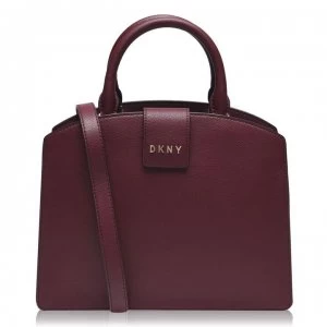 Image of DKNY Clara Leather Satchel Bag - BLOOD RED XOD