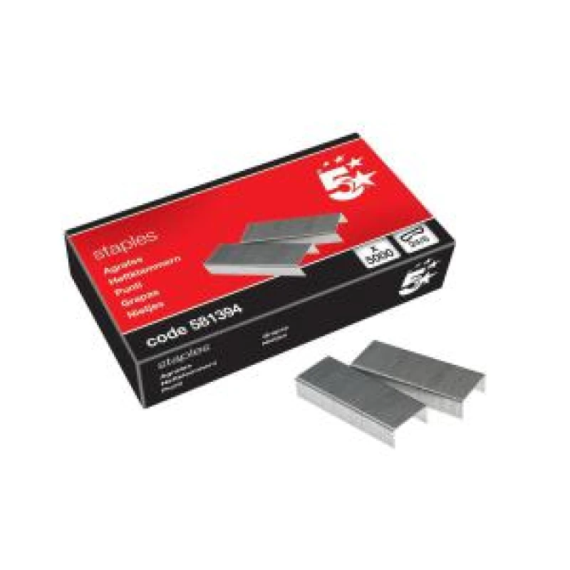Image of 5 Star Office Staples 24/6 (5000 Pack) 581394