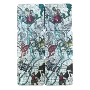 Image of Pack Of Six Astrology Coasters In Gift Box