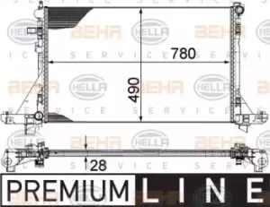 Image of x1 Behr Heat Exchanger 8MK376787-421 Genuine for 8MK 376 737-101 Made in Spain