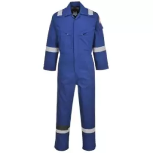 Image of Portwest - FR28RBRM - sz M Flame Resistant Light Weight Anti-Static Coverall 280g - Royal Blue - Royal Blue