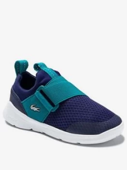 Image of Lacoste Younger Boys LT Dash 0120 Slip Trainer - Blue, Size 9 Younger