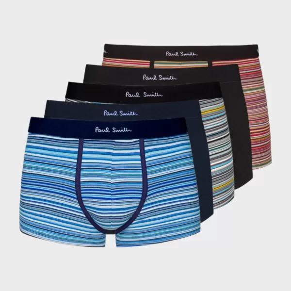 Image of Paul Smith Men Trunk 5 Pack Signatur