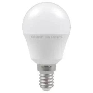 image of Crompton Lamps LED Golfball 5.5W E14 Cool White Opal (40W Eqv)