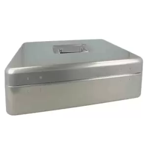 image of Westcott Cash Box 301X242X91 Mm Silver