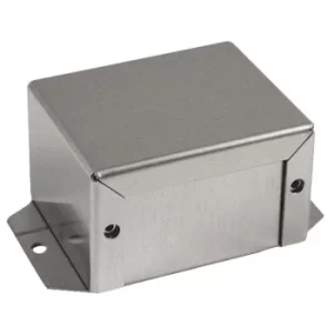 image of Hammond 1411FBCU Utility Metal Flanged Case 81x56x28mm Aluminium N...