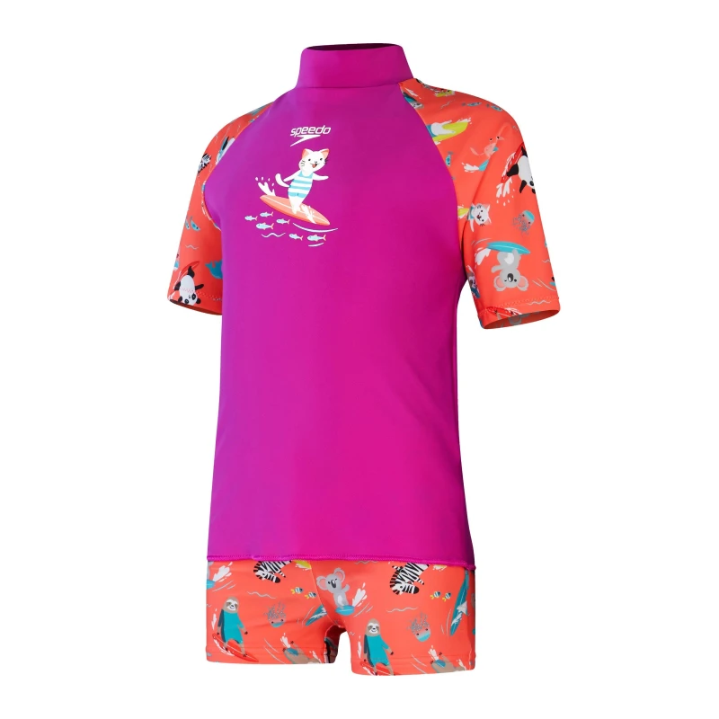 Image of Speedo Dg Pt Ss Rs T - Purple Purple 2 - 3 Years