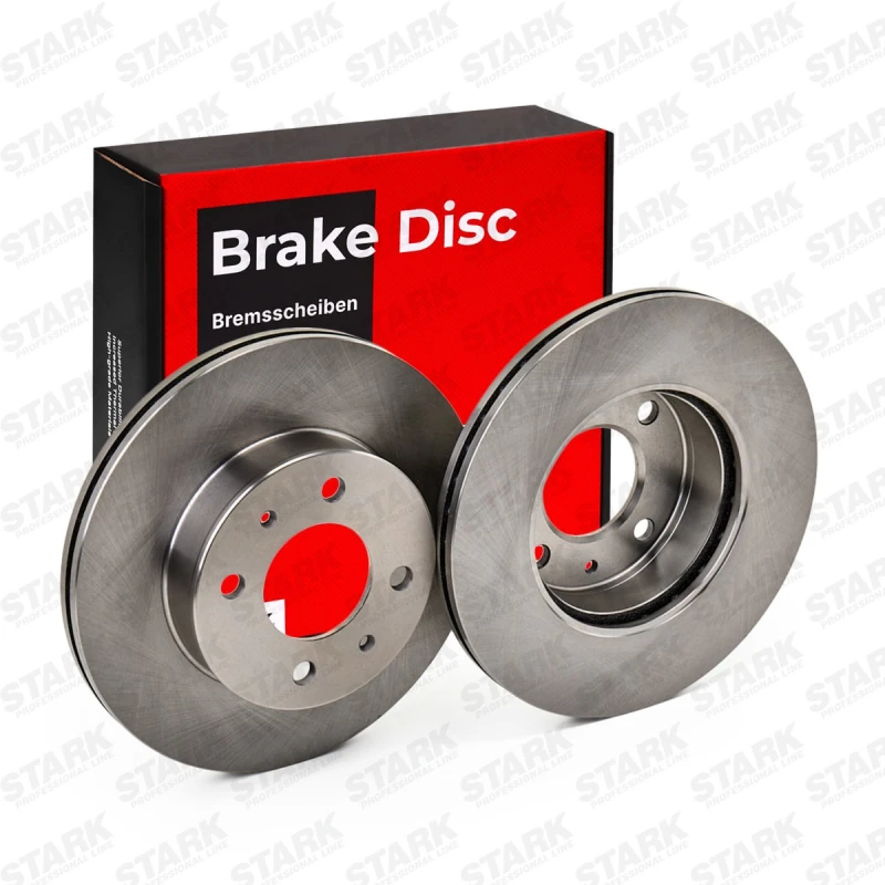 Image of STARK SKBD-0022132 Brake disc Front Axle, Vented, Cast Iron, Uncoated, Untreated, without bolts/screws Cast Iron Brake Disc (82)