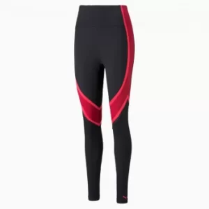 Image of PUMA Eversculpt Full-Length Womens Training Leggings, Black/Persian Red, size Large, Clothing