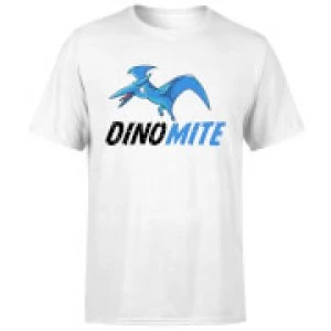 Image of Dino Mite Mens T-Shirt - White - 3XL