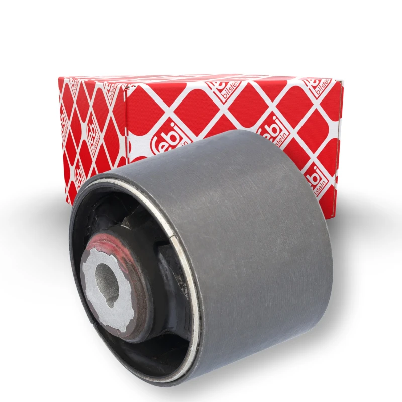 Image of FEBI BILSTEIN 182263 Arm Bushes Front Axle Left, with mounting sleeve Elastomer Control Arm-/Trailing Arm Bush (251)