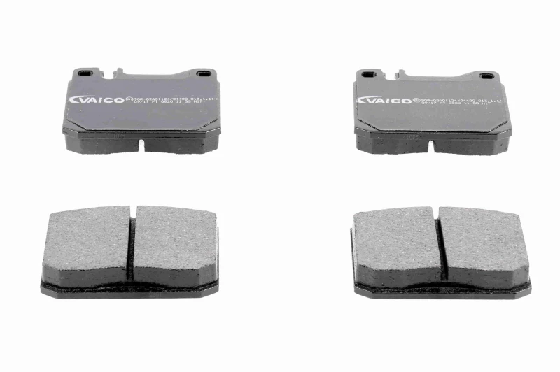 Image of VAICO V30-8102 Brake pad set Front Axle, excl. wear warning contact, without accessories, Q+, original equipment manufacturer quality Brake Pad Set,d