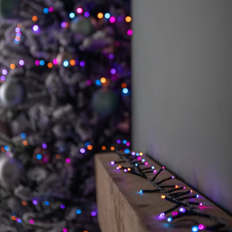Image of 125m Treebrights Christmas Lights with 5000 LEDs in Rainbow with Timer