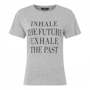 image of SET Inhale T Shirt - 9213 LIGHT GREY