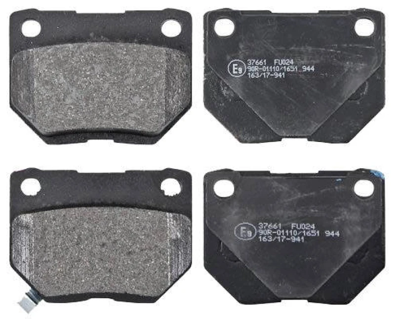 Image of A.B.S. 37661 Brake pad set with acoustic wear warning Brake Pad Set,disc brake (402)