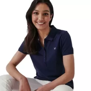 Image of Crew Clothing Womens Ocean Classic Pique Cotton Polo Shirt 10- Bust 34-35'