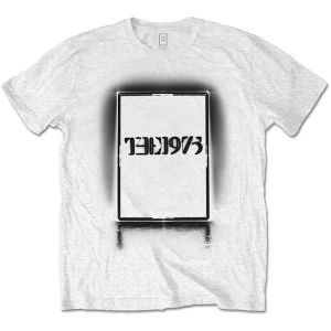 image of The 1975 - Black Tour Mens Large T-Shirt - White