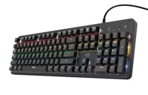 Image of Trust GXT 863 Mazz keyboard USB QWERTY German Black