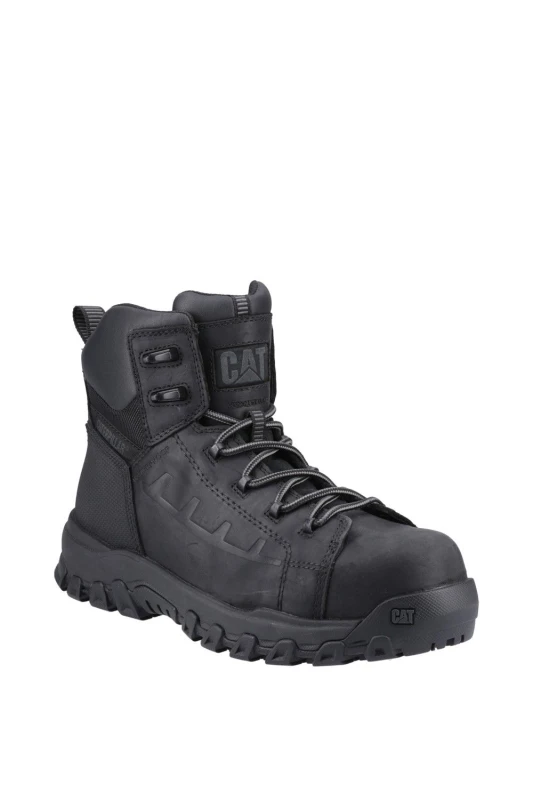 Image of Caterpillar Mens Threshold Rebound Safety Boot in Black Size: 7 Black Male 7
