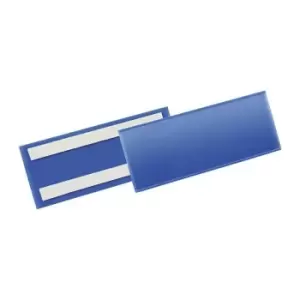 Image of Pochette a etiquettes l.210xH74mm bleu autocollant 50 pieces/paquet
