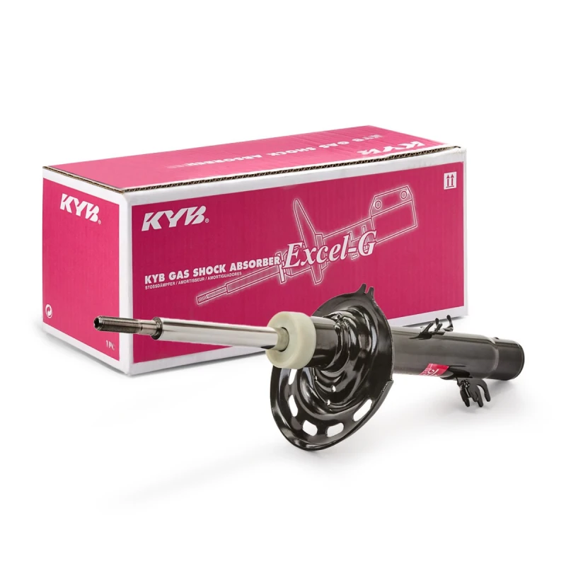 Image of KYB 339803 Shock absorber Front Axle Left, Gas Pressure, Twin-Tube, Damper with Rebound Spring, Top pin Shock Absorber (854)