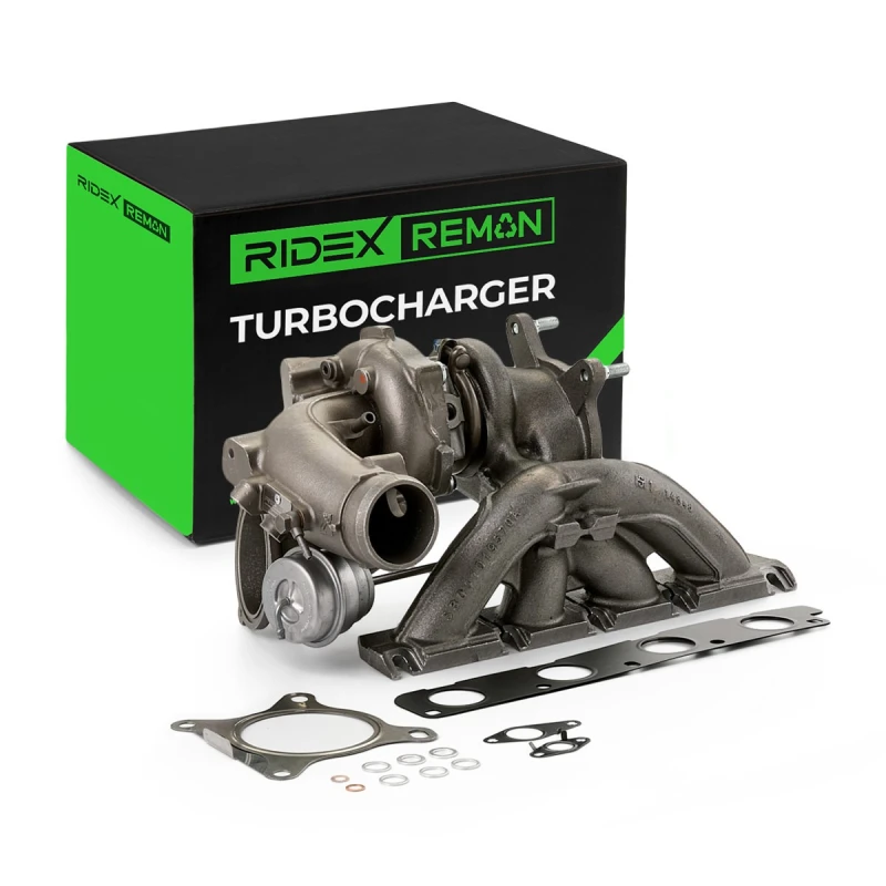 Image of RIDEX REMAN 2234C10563R Turbocharger with fastening/mounting material Charger,charging system (2234)