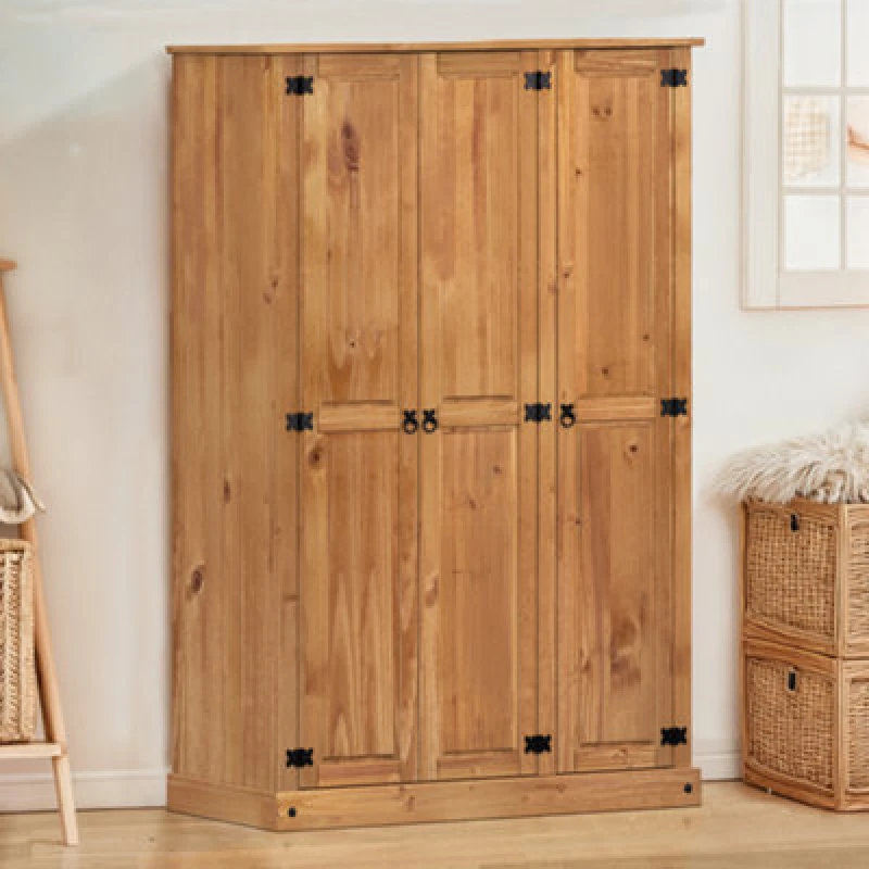 Image of MERCERS FURNITURE Corona Budget 3 Door Wardrobe 5060765290998