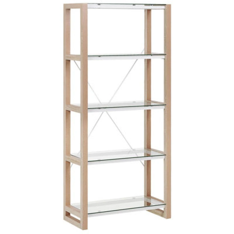 Image of Beliani 4 Tier Shelving Unit Jenks 152cm White