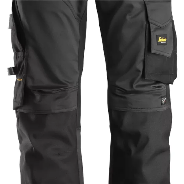 image of Snickers AllroundWork Stretch Loose Fit Work Trousers - Black - 100