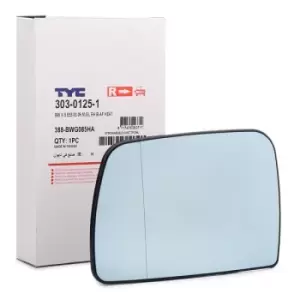 image of TYC Wing Mirror Glass BMW 303-0125-1 51167039598,7039598