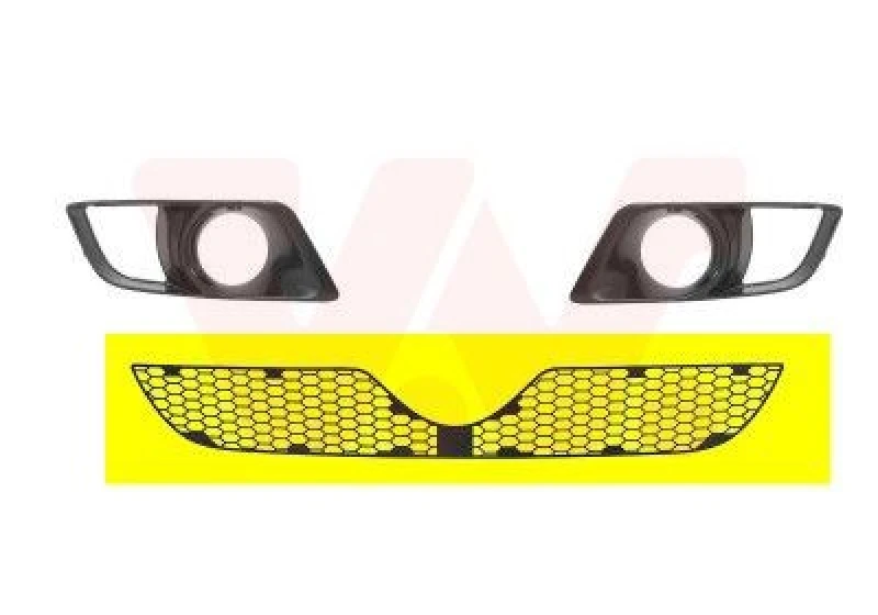 Image of VAN WEZEL Bumper grill VAN WEZEL 0159590