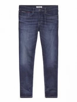 Image of Tommy Jeans Austin Slim Fit Jean - Mid Wash