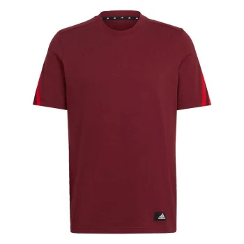 Image of adidas Sportswear Future Icons 3-Stripes T-Shirt M - Shadow Red