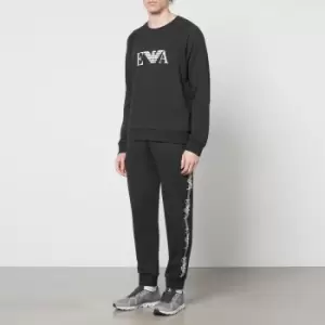 Image of Emporio Armani Iconic Cotton-Blend Jersey Lounge Joggers - S